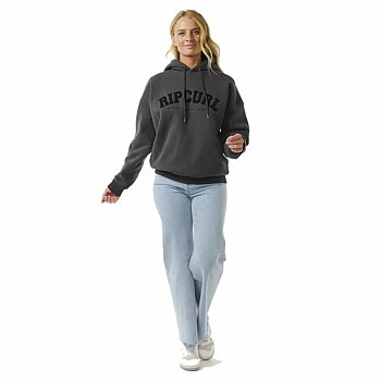 Tröja med huva Dam Rip Curl Varsity Svart
