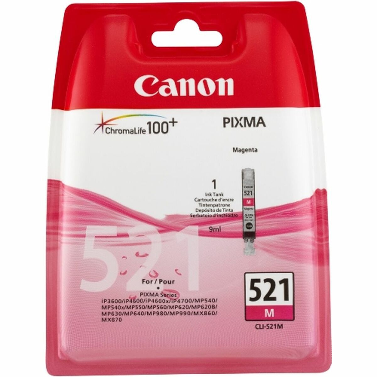 Original Bläckpatron Canon CLI-521 M Magenta (1 antal) - 2