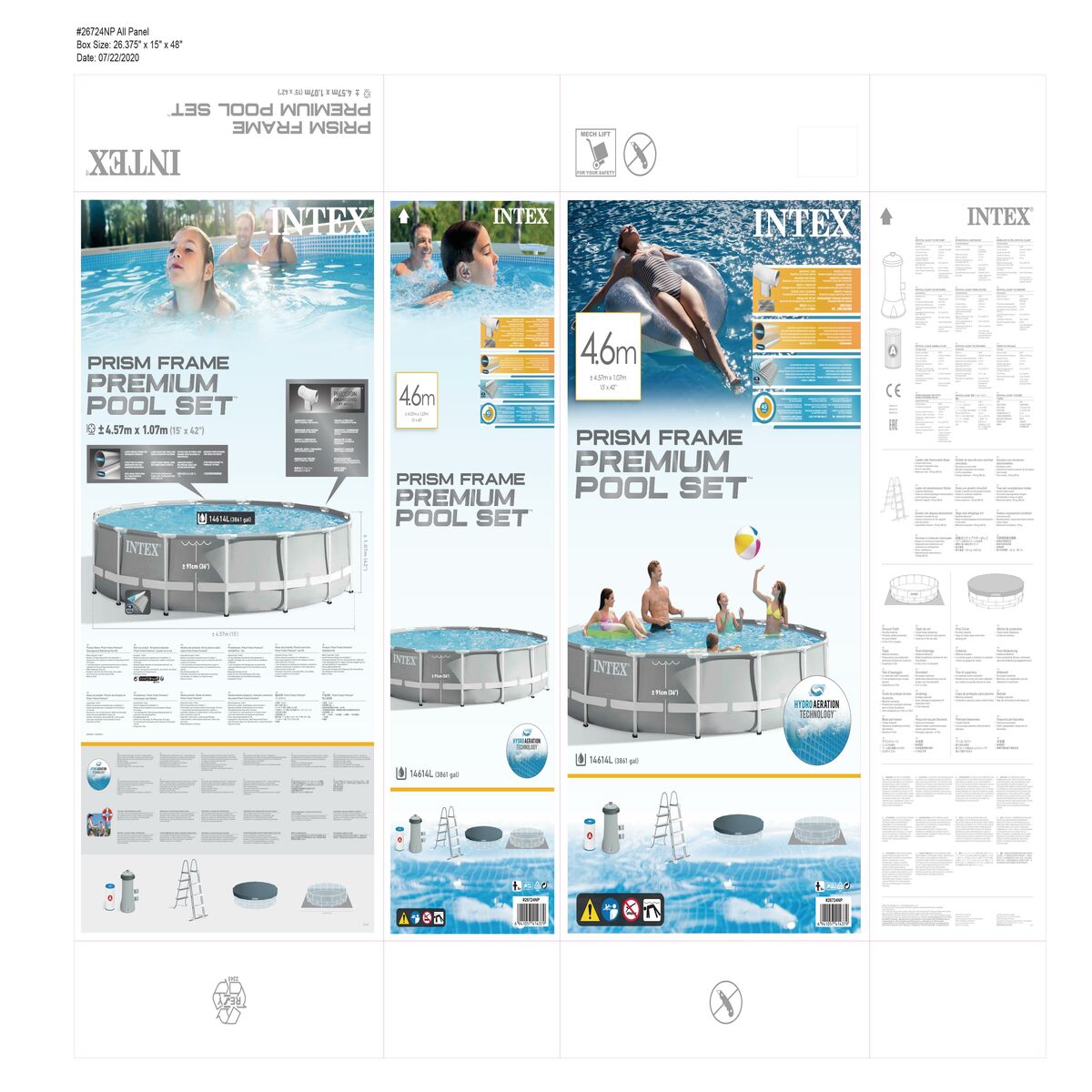 flyttbar pool Intex 457 x 107 x 457 cm - 14