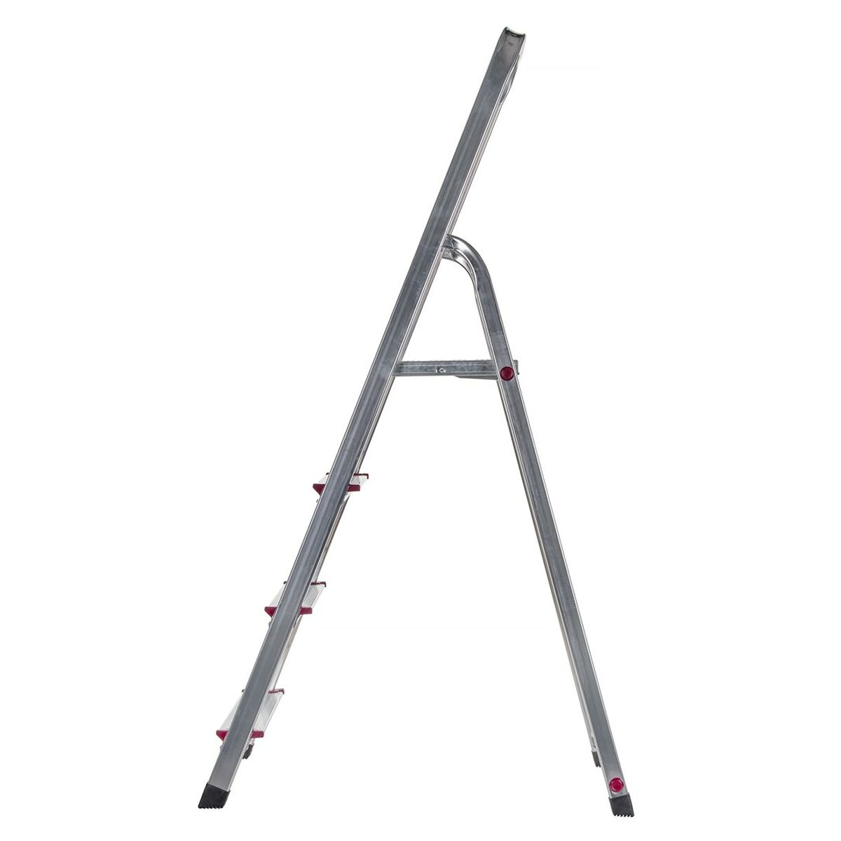 Hoppvikbar trappstege, 4 steg Krause 000705 Silvrig Aluminium - 6