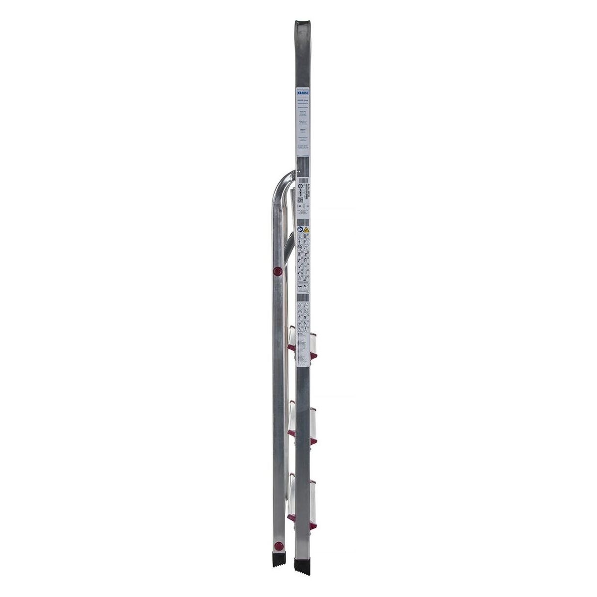 Hoppvikbar trappstege, 4 steg Krause 000705 Silvrig Aluminium - 8