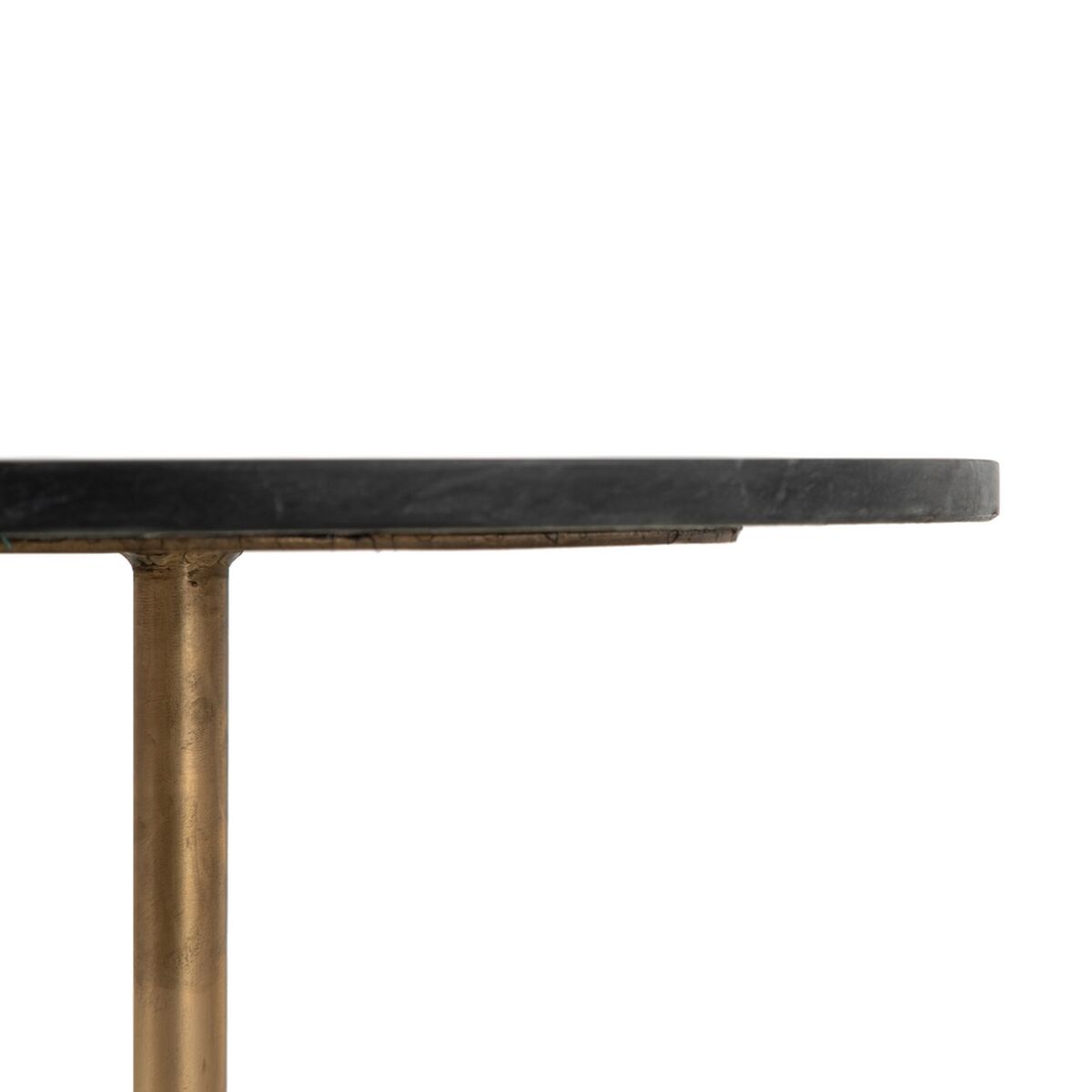 Soffbord 55 x 55 x 38 cm Marmor Järn - 3