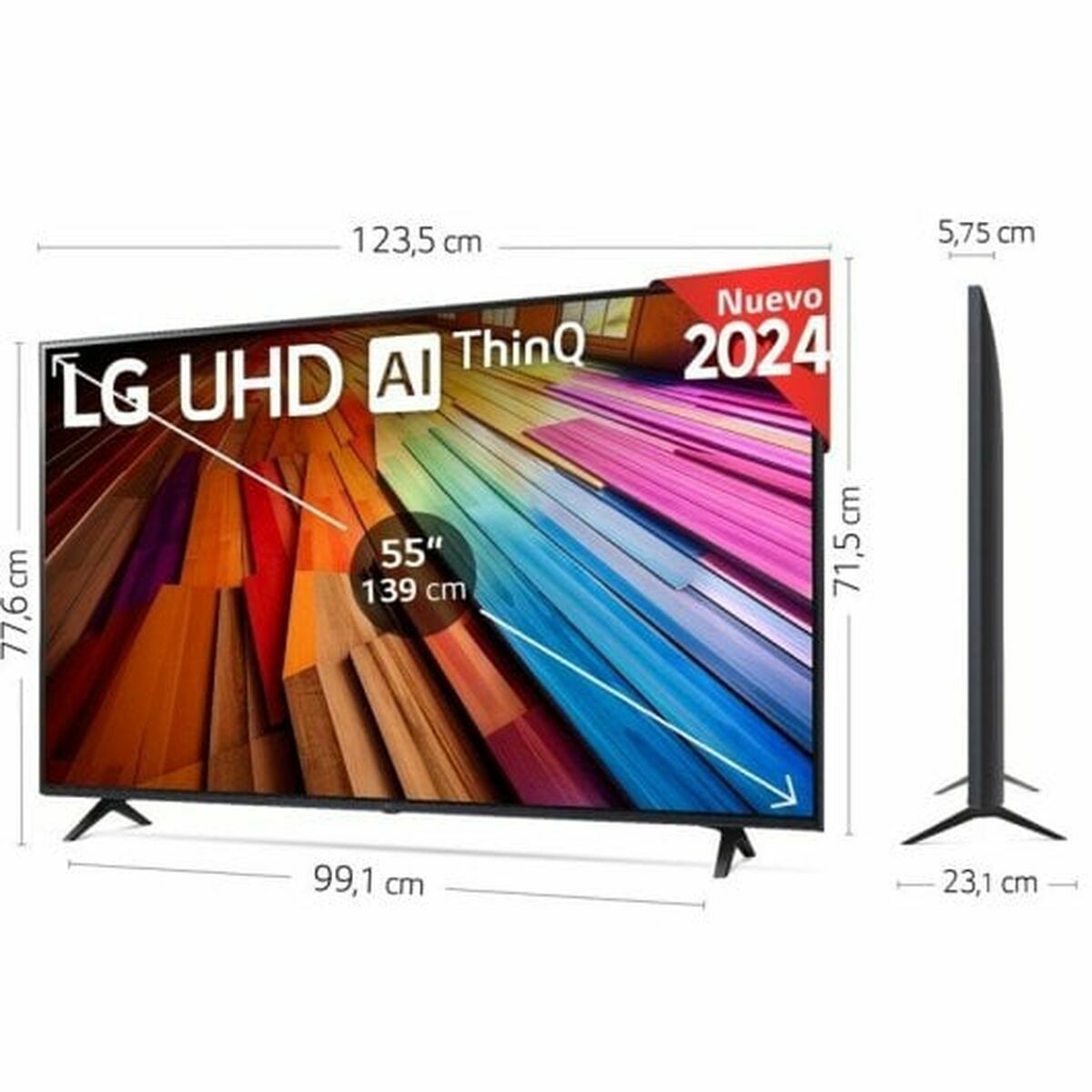 Smart TV LG 55UT80006LA 55" 4K Ultra HD LED HDR D-LED - 6