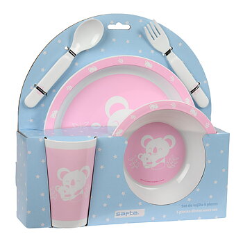 Barnservis set Safta Koala Polyester 26 x 26 x 9 cm