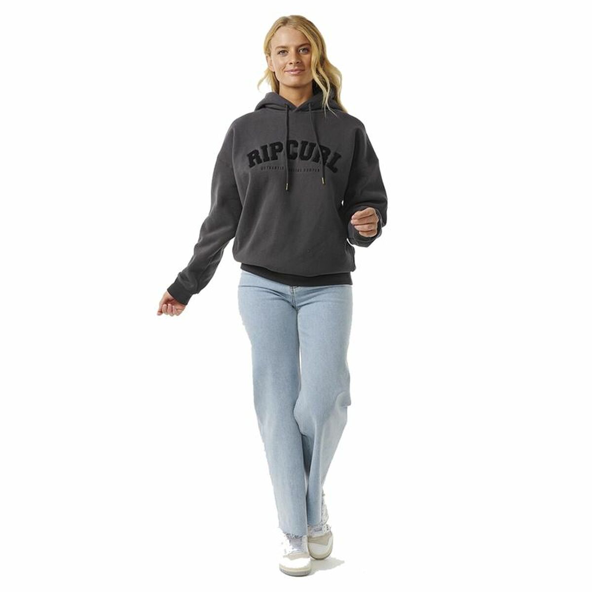 Tröja med huva Dam Rip Curl Varsity Svart