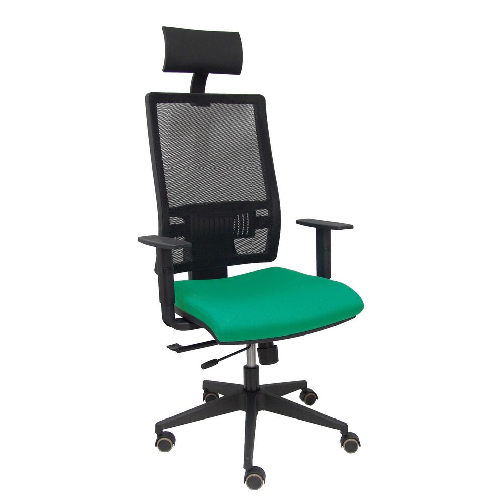 Kontorsstol med nackstöd Piqueras y Crespo B10CRPC Smaragdgrön - 2