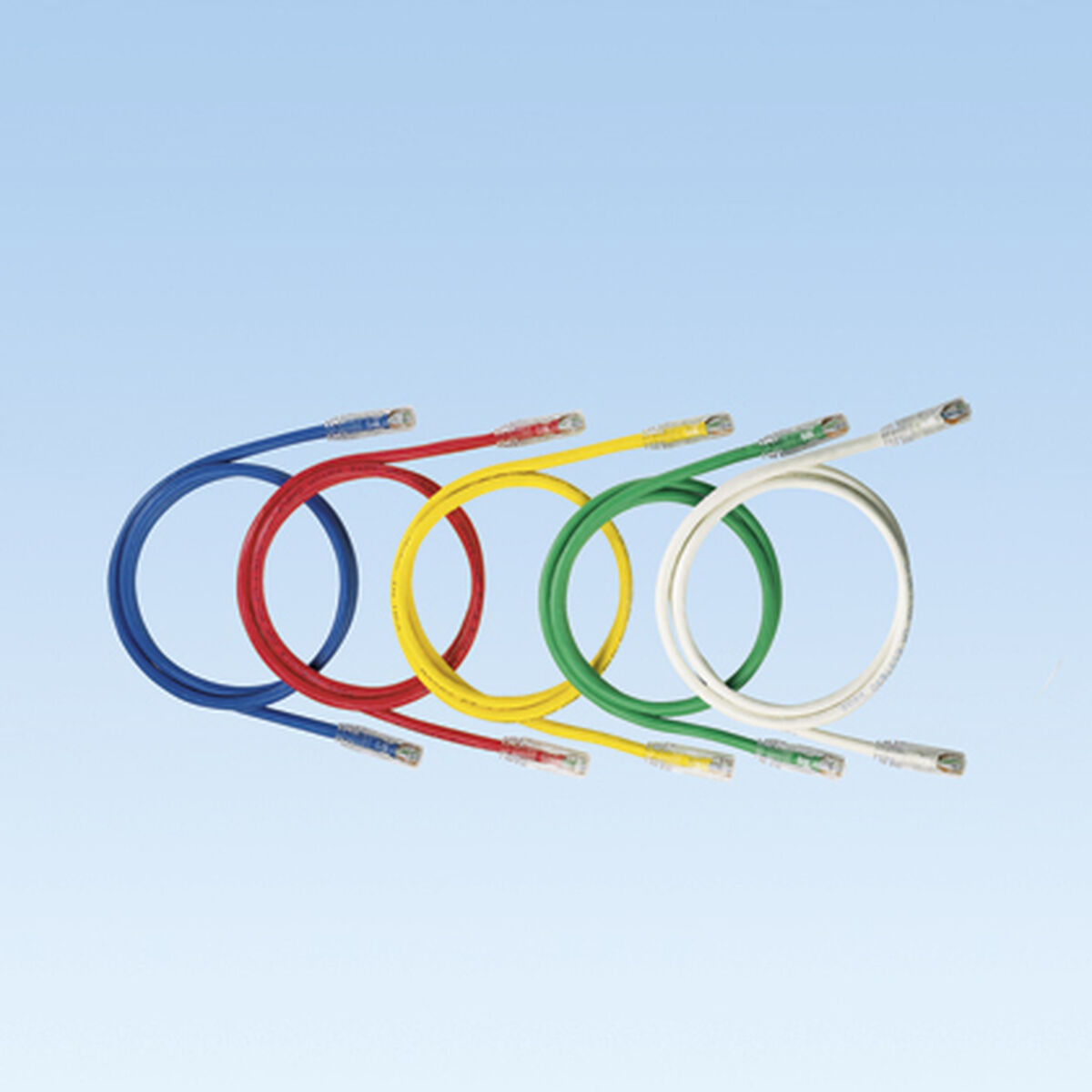 Nätkabel UTP Styv Kategori 6 Panduit NK6PC1MY Vit 1 m - 2