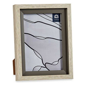 Fotoram Gift Decor Beige Grå Glas Plast (6 antal)