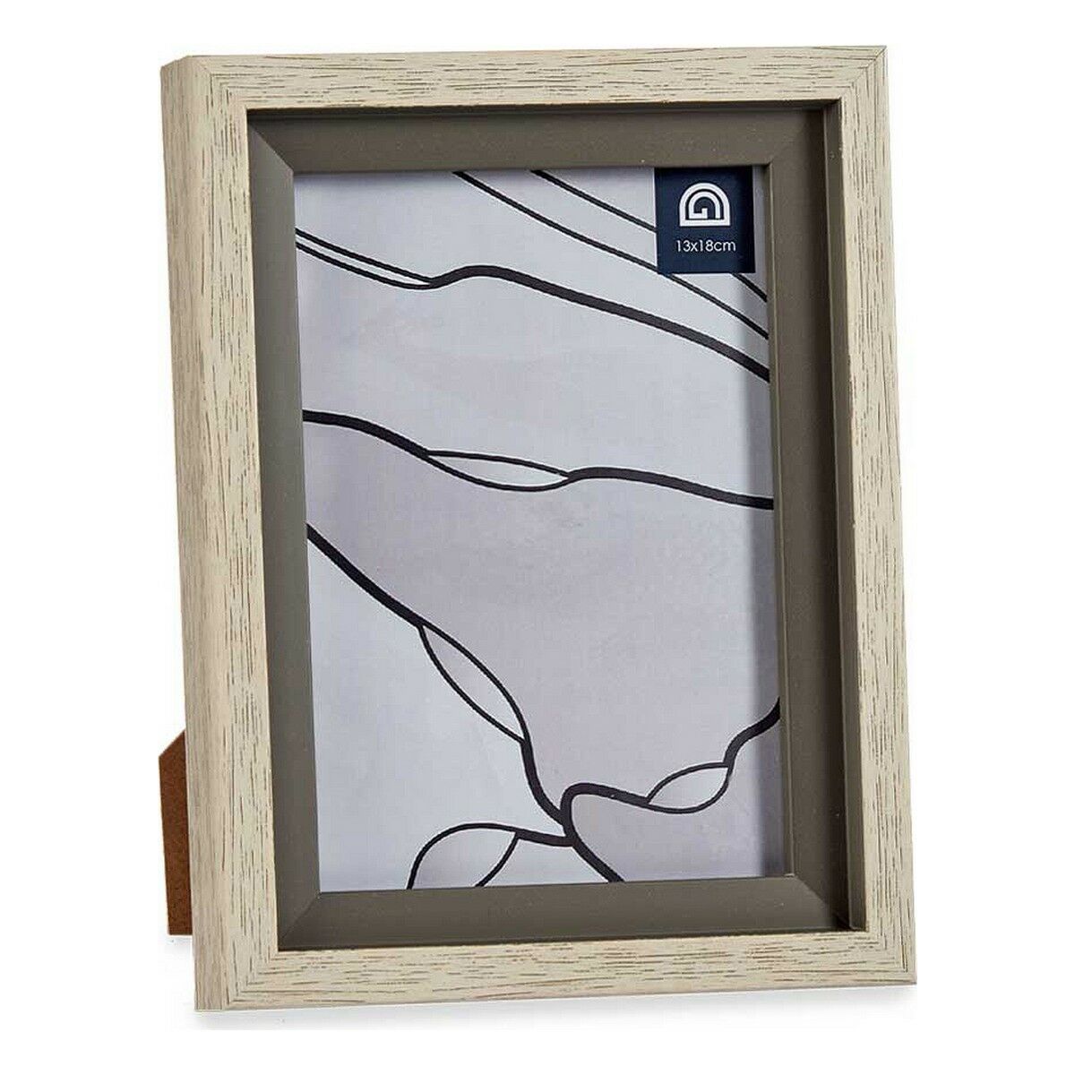 Fotoram Gift Decor Beige Grå Glas Plast (6 antal) - 4