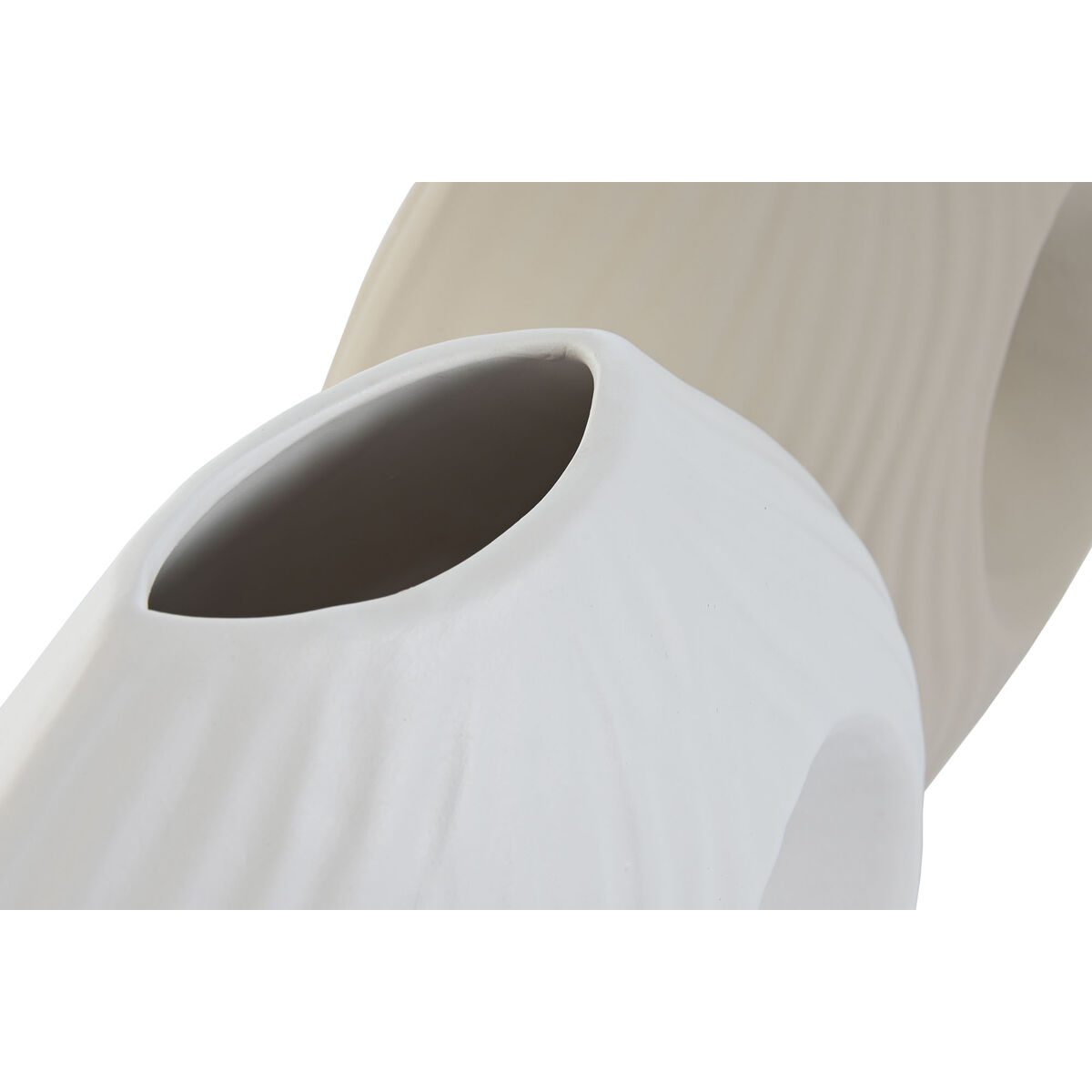Vas Home ESPRIT Vit Beige Stengods 33 x 15 x 34 cm (2 antal) - 3