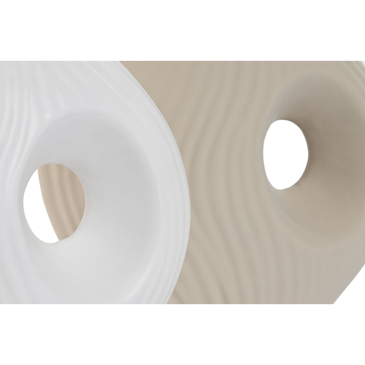 Vas Home ESPRIT Vit Beige Stengods 33 x 15 x 34 cm (2 antal) - 2