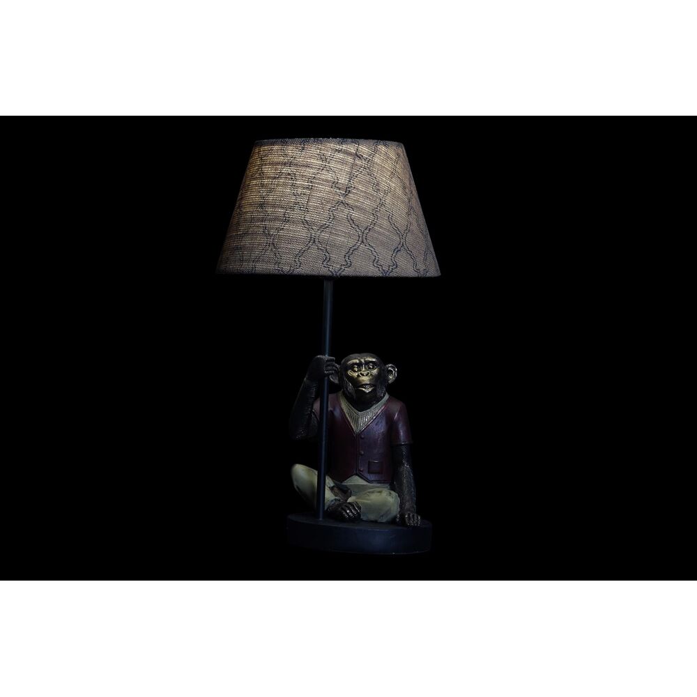 Bordslampa DKD Home Decor Brun Multicolour Kolonial 220 V 50 W Apa (27 x 25 x 44,5 cm) - 4