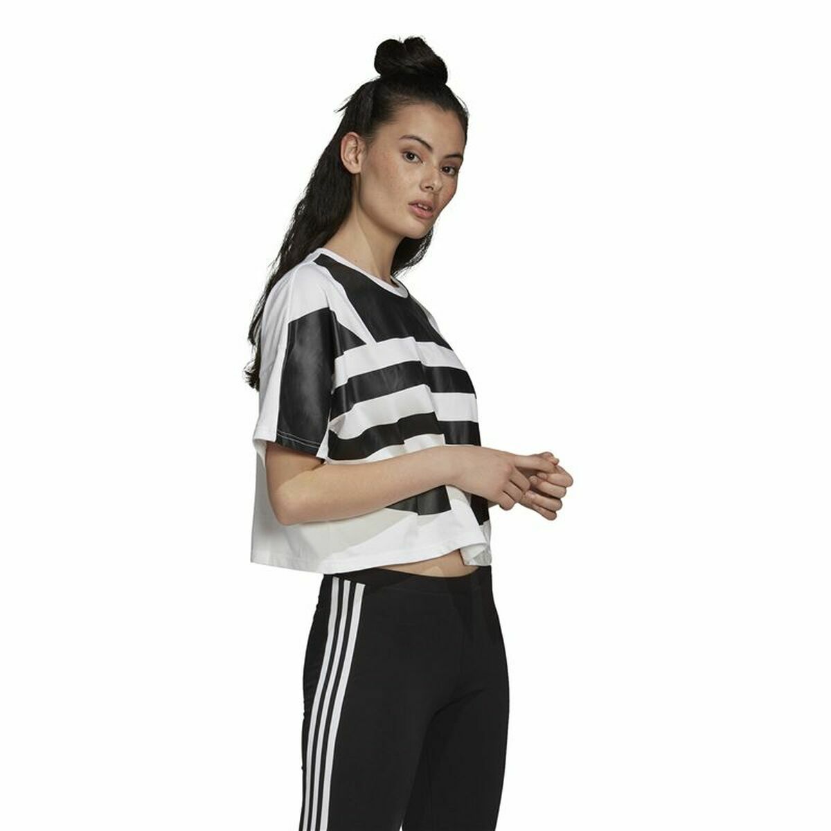 T-shirt med kortärm Dam Adidas Big Logo - 6
