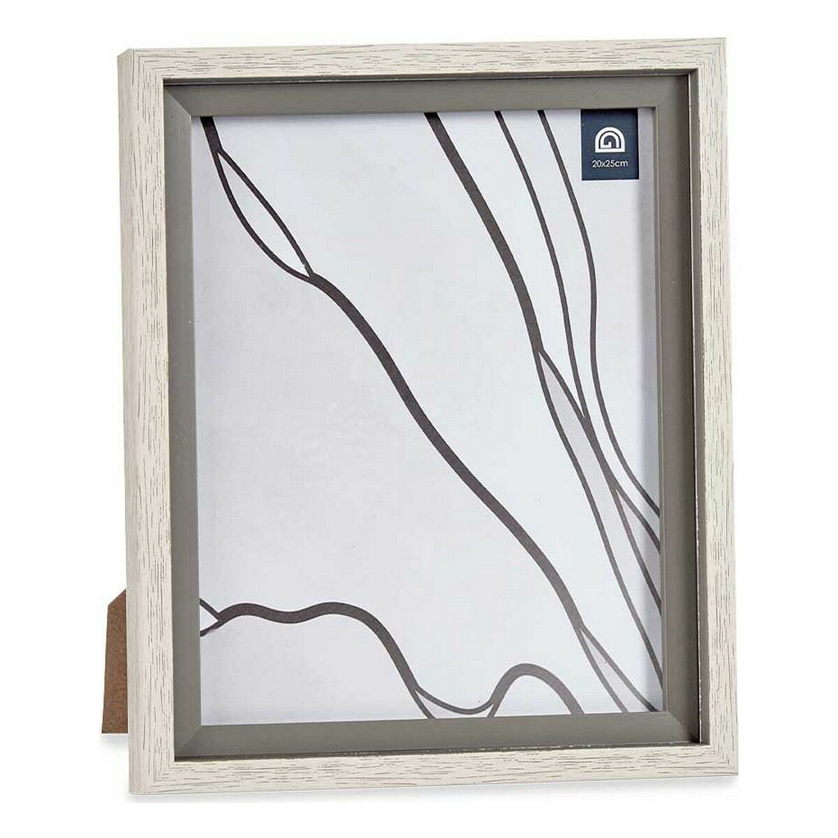 Fotoram Gift Decor Brun Grå Trä Glas polystyren Plast (6 antal) - 2