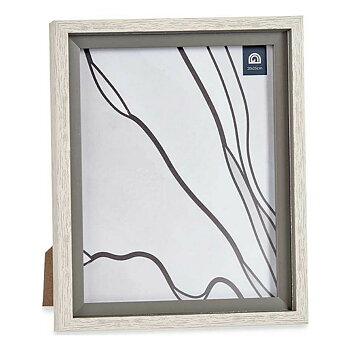 Fotoram Gift Decor Brun Grå Trä Glas polystyren Plast (6 antal)