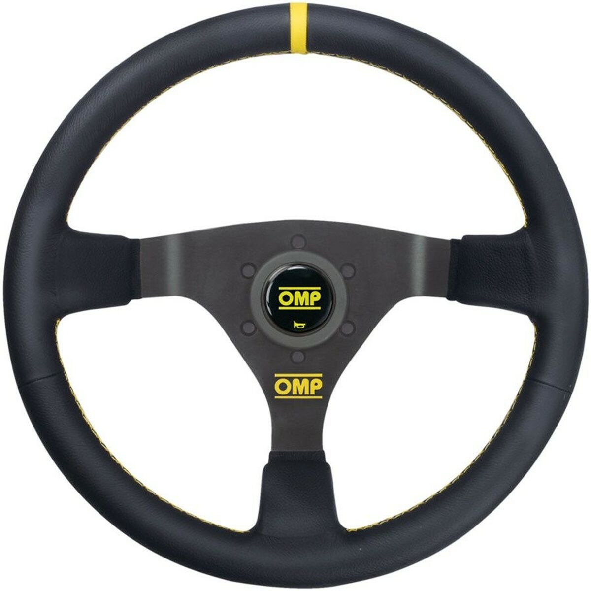 Racing-ratt OMP OD/1980/N Ø 35 cm Svart/Gul Svart