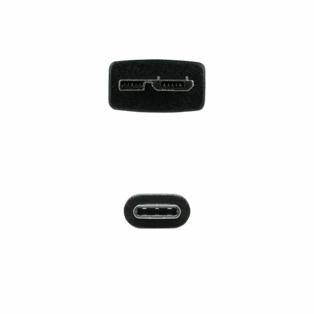 USB-kabel till mikro-USB NANOCABLE 10.01.1201-BK Svart 1 m (1 antal) - 3