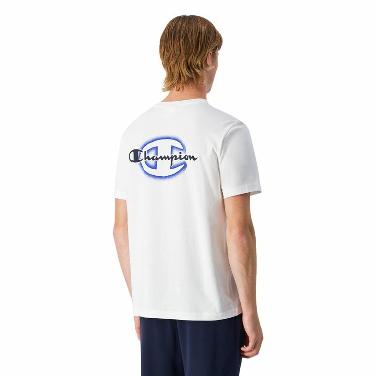 T-shirt med kortärm Herr Champion Vit - 3