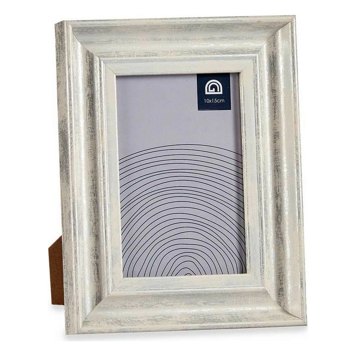 Fotoram 16,2 x 2 x 21 cm Glas Silvrig Trä Brun Plast (6 antal) - 2