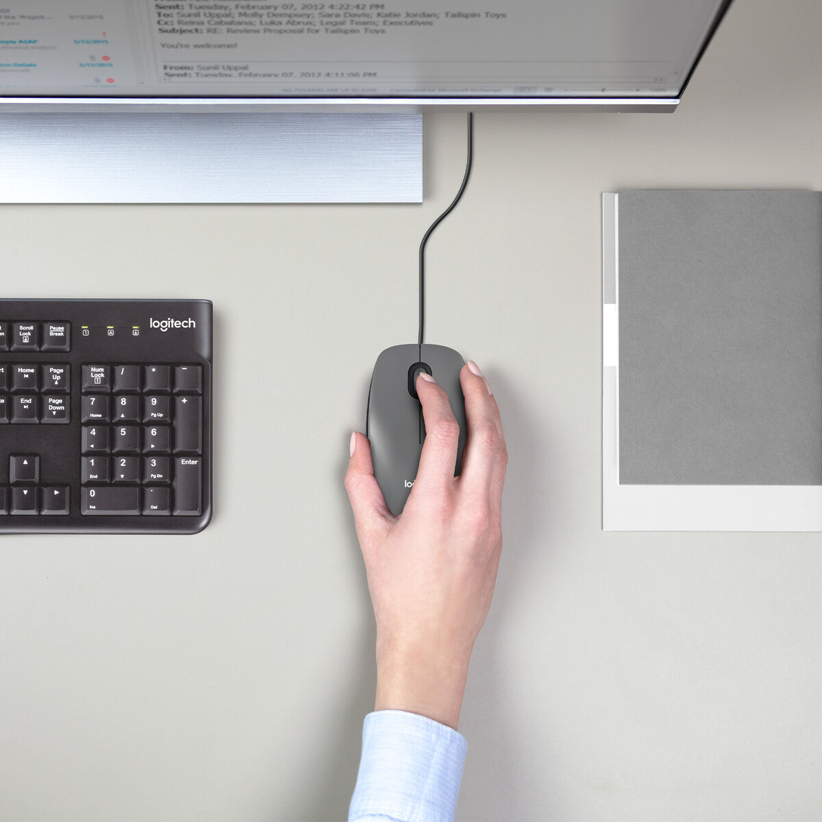 Mus Logitech 910-006652 Svart 1000 dpi - 2