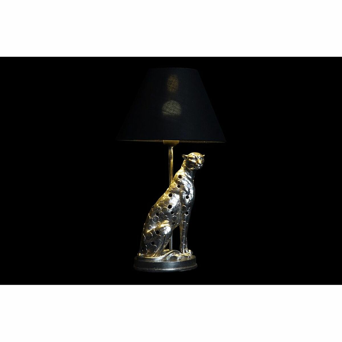 Bordslampa DKD Home Decor Silvrig Svart Gyllene 26 x 26 x 46 cm Harts 220 V 50 W (2 antal) - 10