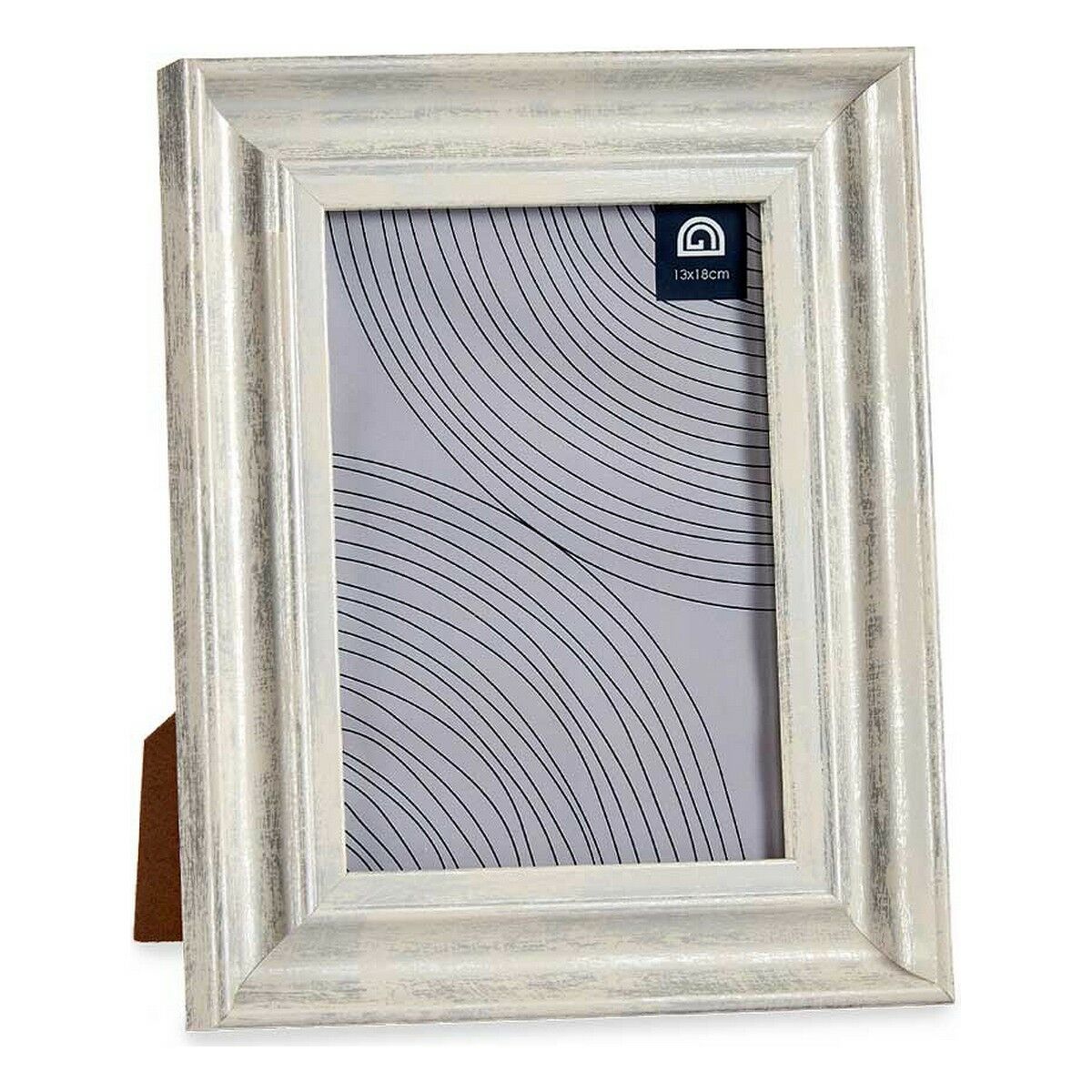 Fotoram 19 x 2 x 24 cm Glas Silvrig Trä Brun Plast (6 antal) - 4