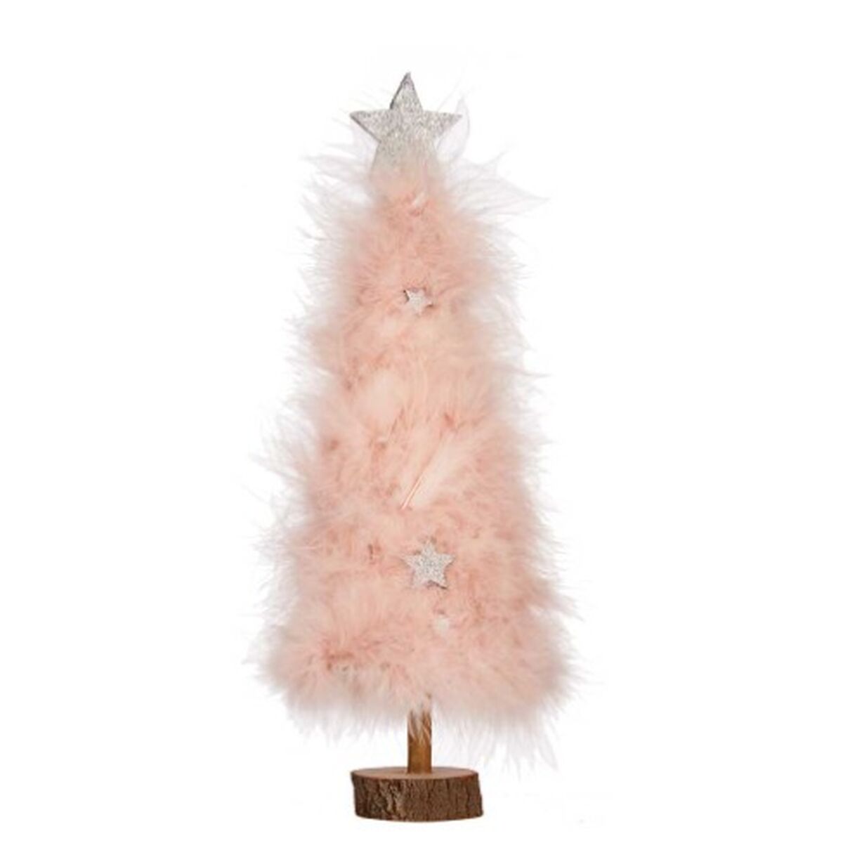 Julgran Krist+ Rosa Trä Tyg polystyren Plast 9 x 34 x 9 cm 13 x 38,5 x 13 cm (6 antal) - 2