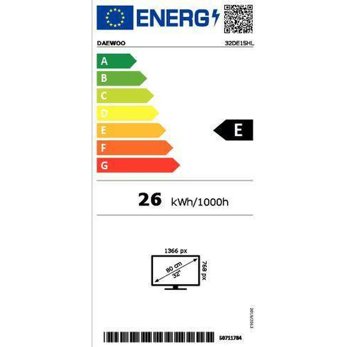 Television Daewoo 32DE15HL HD 32" LED - 3