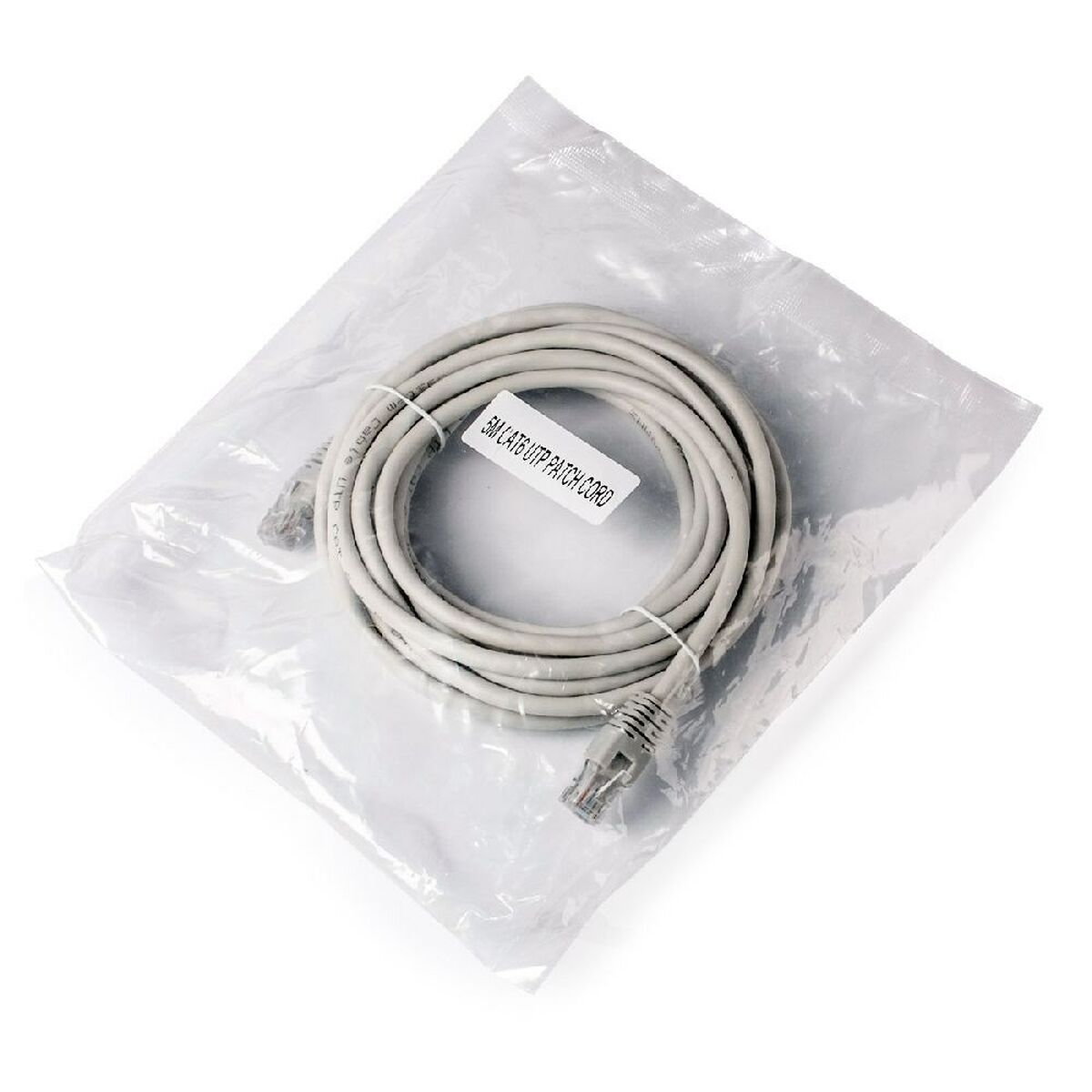 Nätkabel UTP Styv Kategori 6 GEMBIRD PP6U-5M Vit Grå 5 m - 5