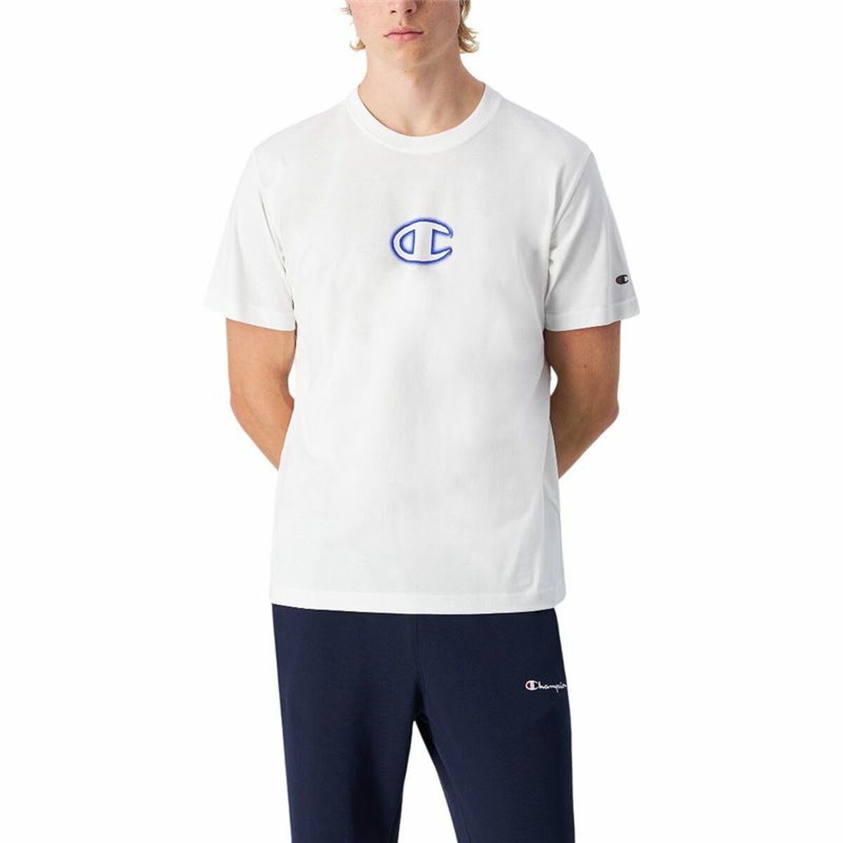 T-shirt med kortärm Herr Champion Vit - 2