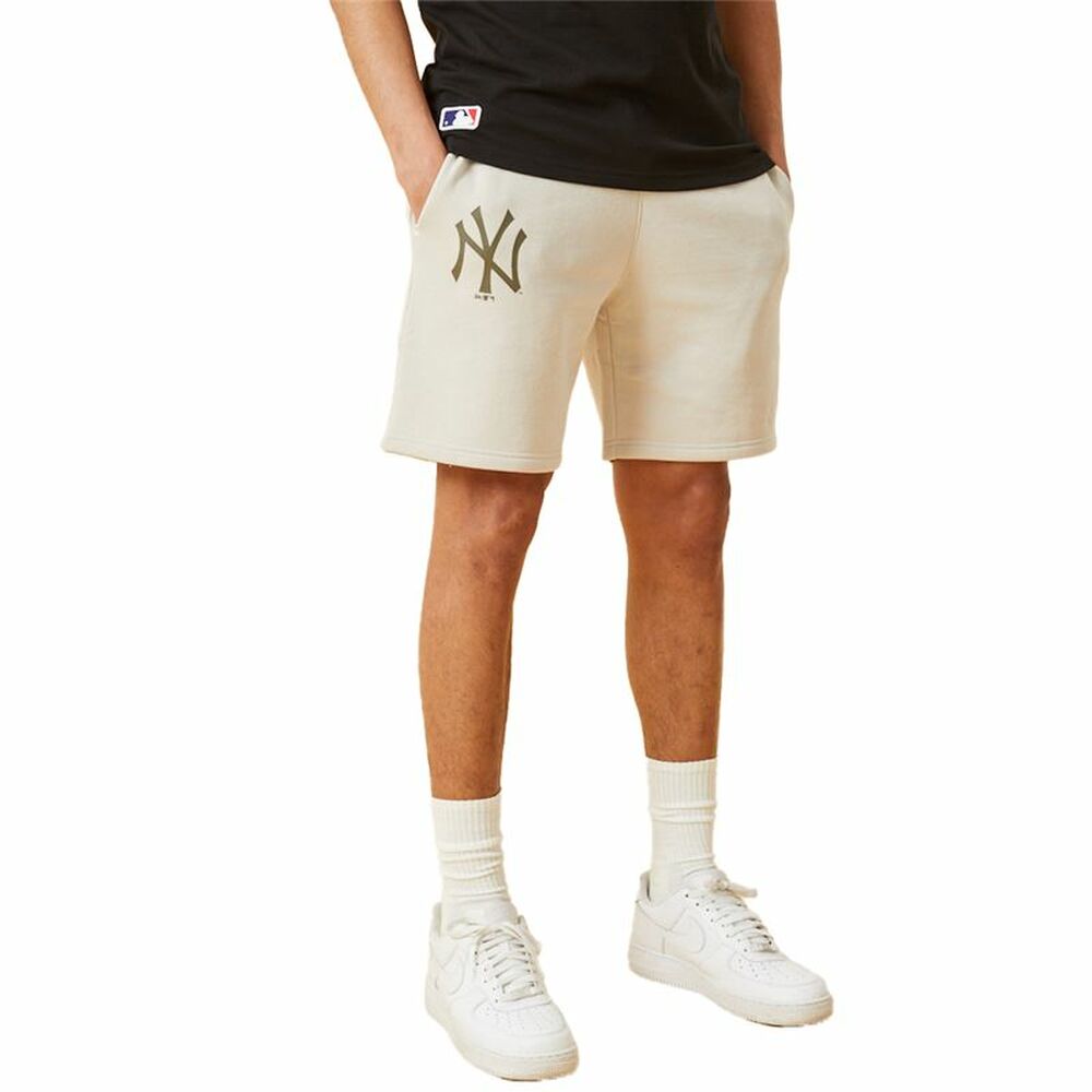 Sportshorts för män New Era MLB Seasonal Team New York Beige - 5
