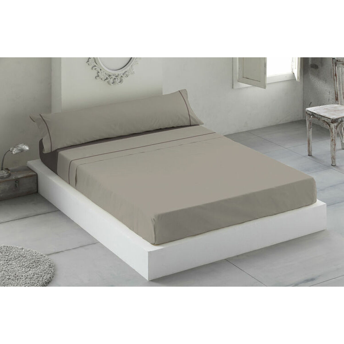 Bäddset Lois SIROS Beige Säng 150/160