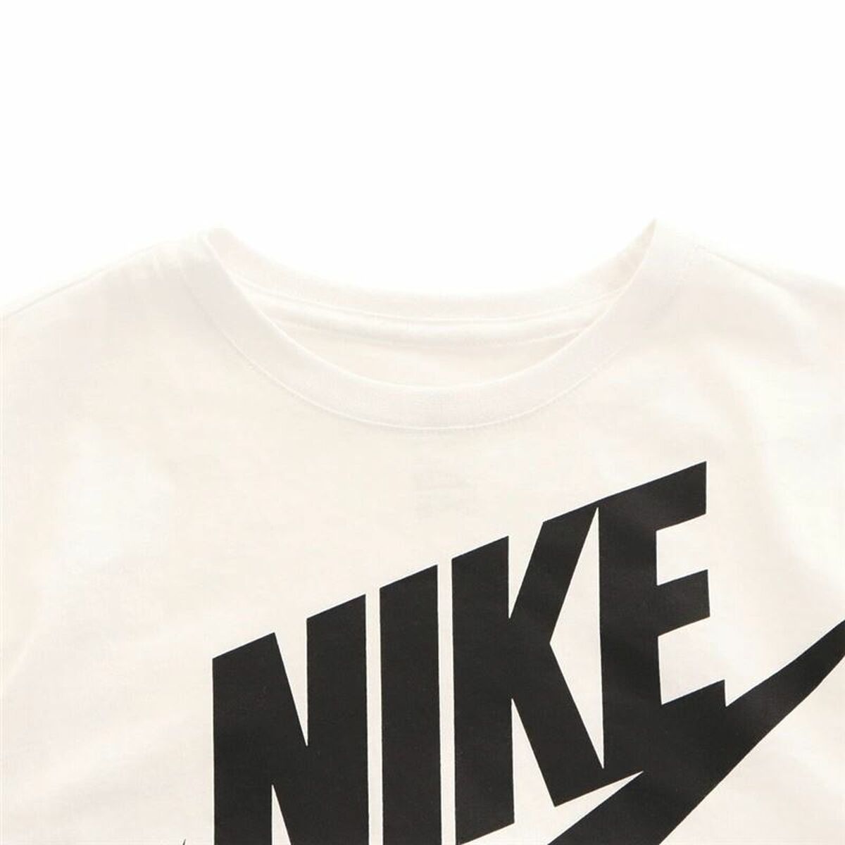 Barn T-shirt med kortärm Nike Icon Futura Vit - 3