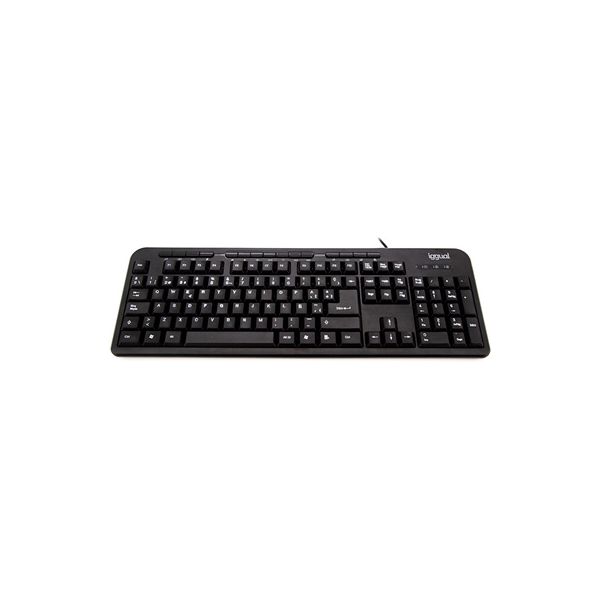 Tangentbord iggual CK-BASIC-120T QWERTY USB Svart spanska Apa (1 Delar)