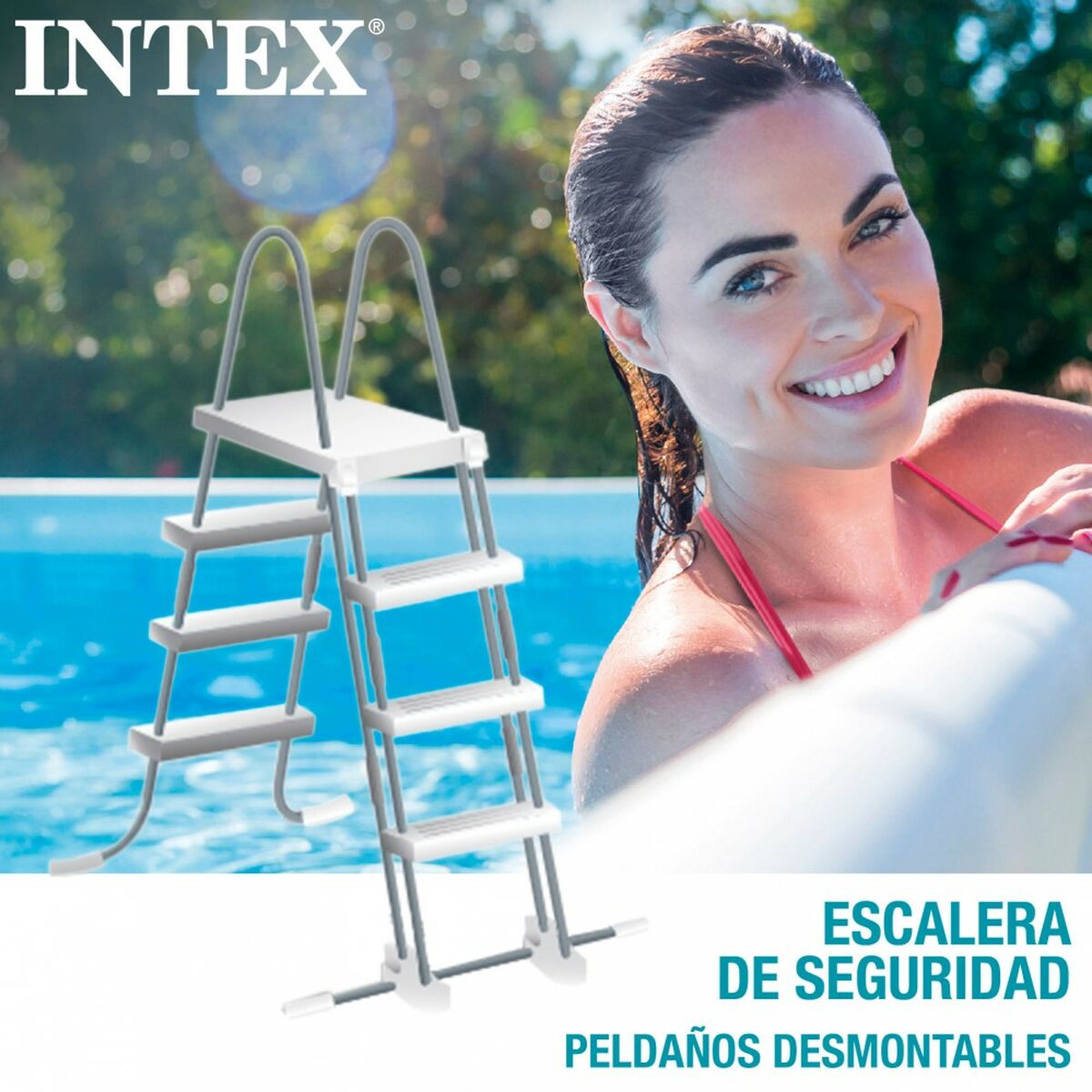 flyttbar pool Intex 400 x 122 x 400 cm 400 x 200 x 122 cm - 4