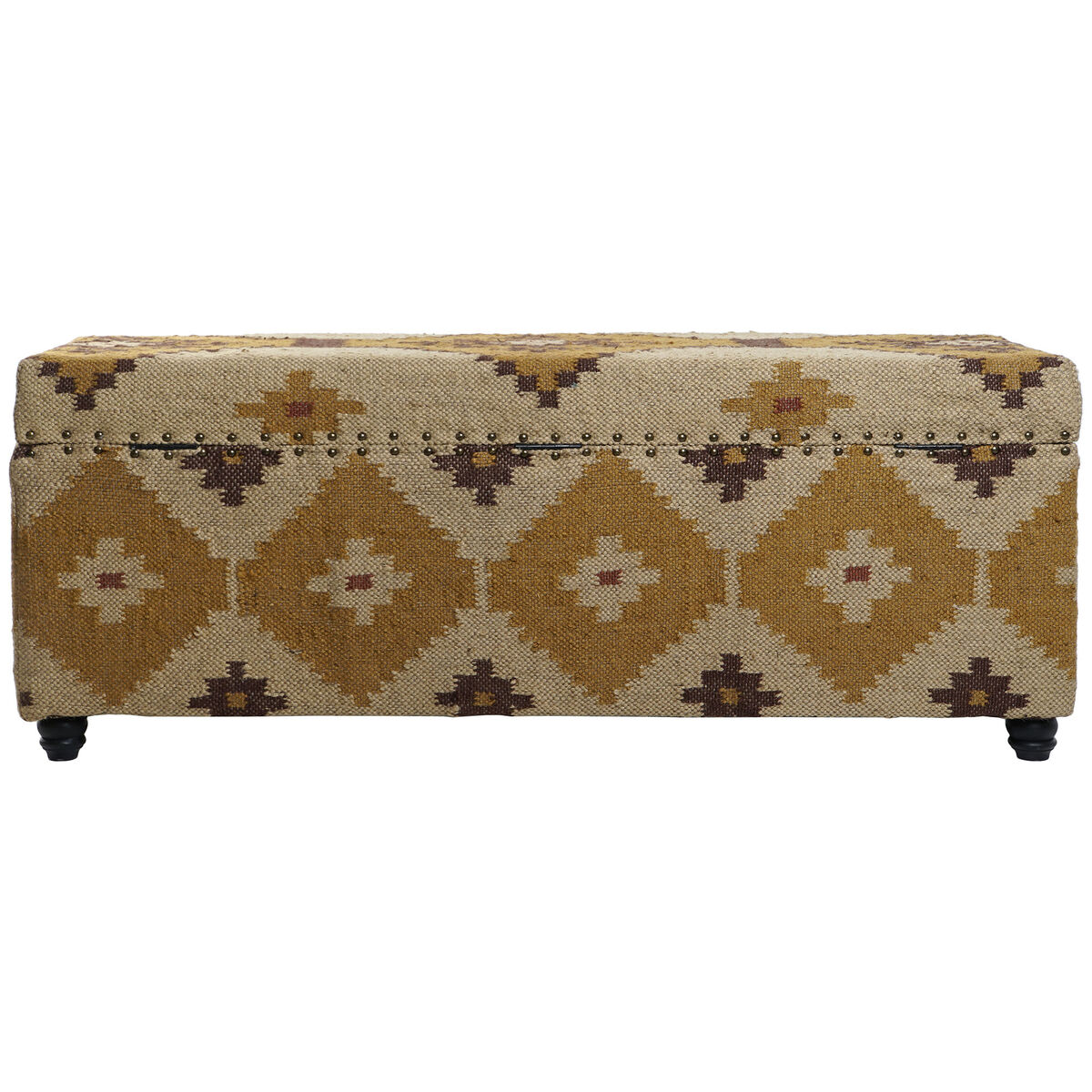 Kista Home ESPRIT Beige Senap Bomull 120 x 40 x 45 cm - 2