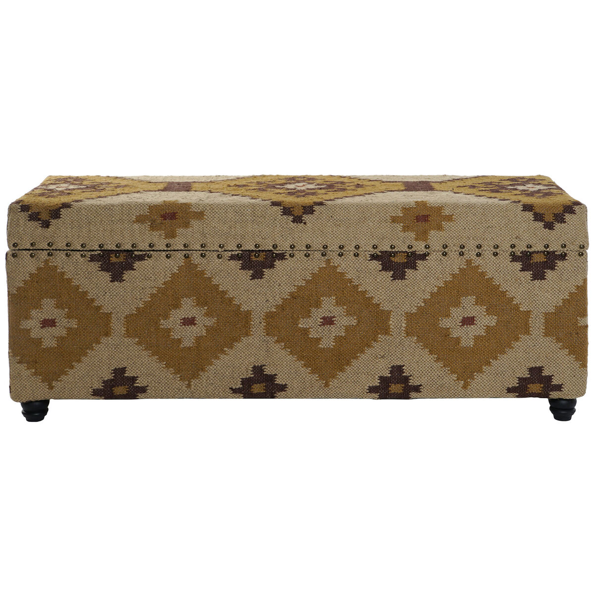 Kista Home ESPRIT Beige Senap Bomull 120 x 40 x 45 cm - 8