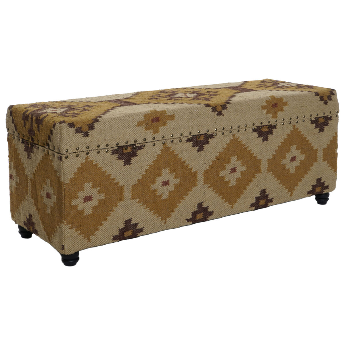 Kista Home ESPRIT Beige Senap Bomull 120 x 40 x 45 cm