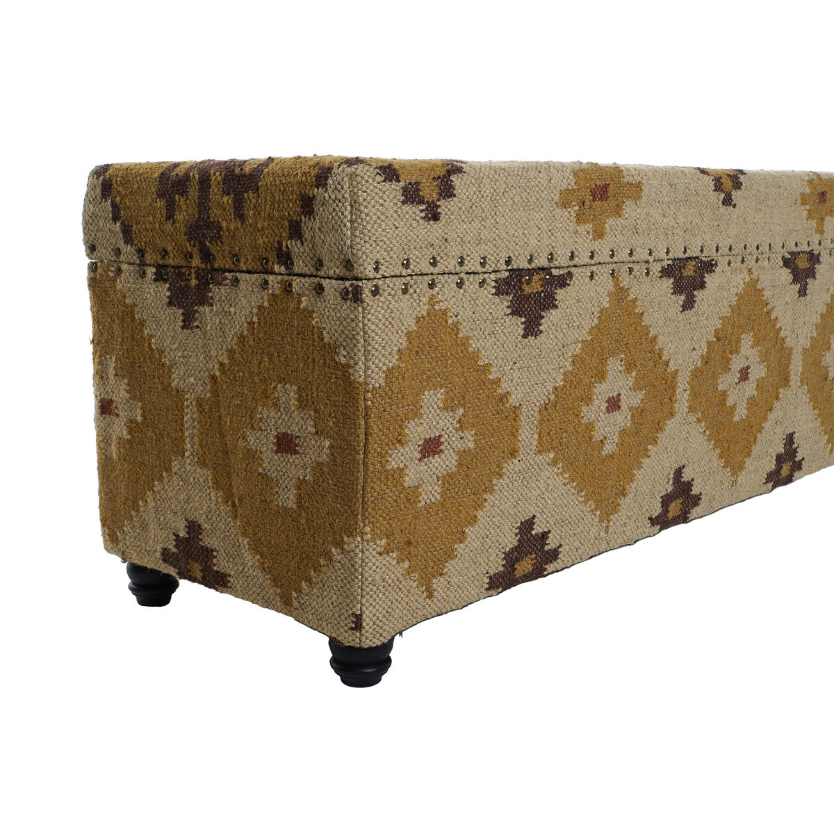 Kista Home ESPRIT Beige Senap Bomull 120 x 40 x 45 cm - 5