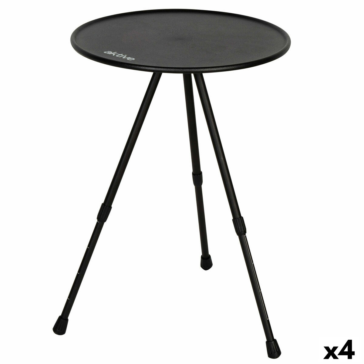 Fällbord Aktive Svart 37 x 55 x 37 cm (4 antal)