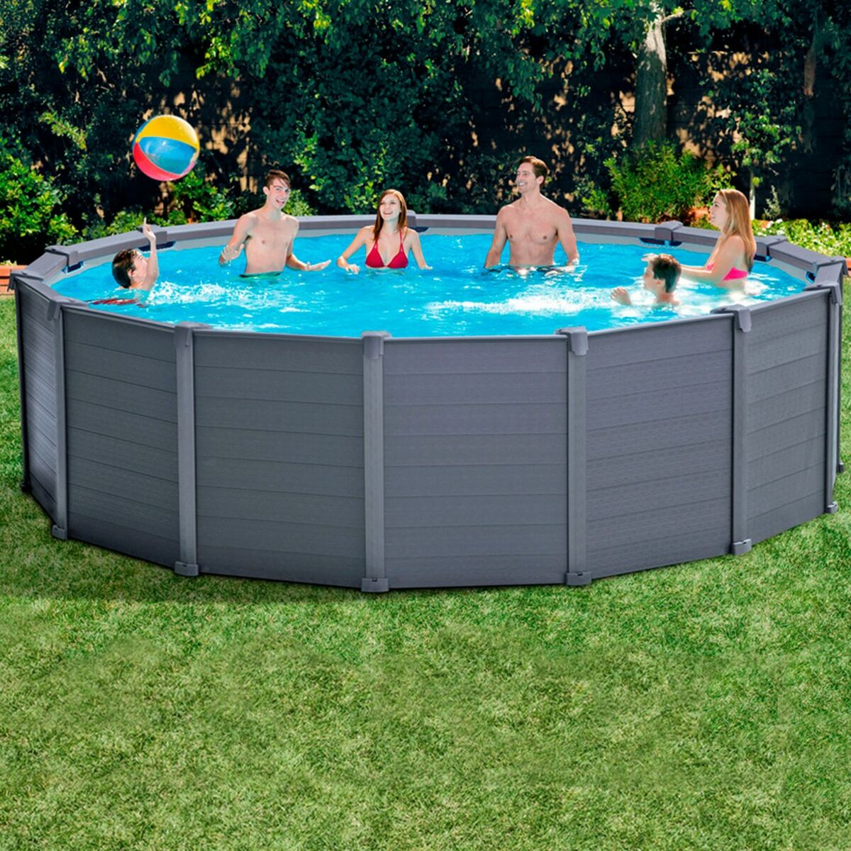 flyttbar pool Intex 478 x 124 x 478 cm - 10