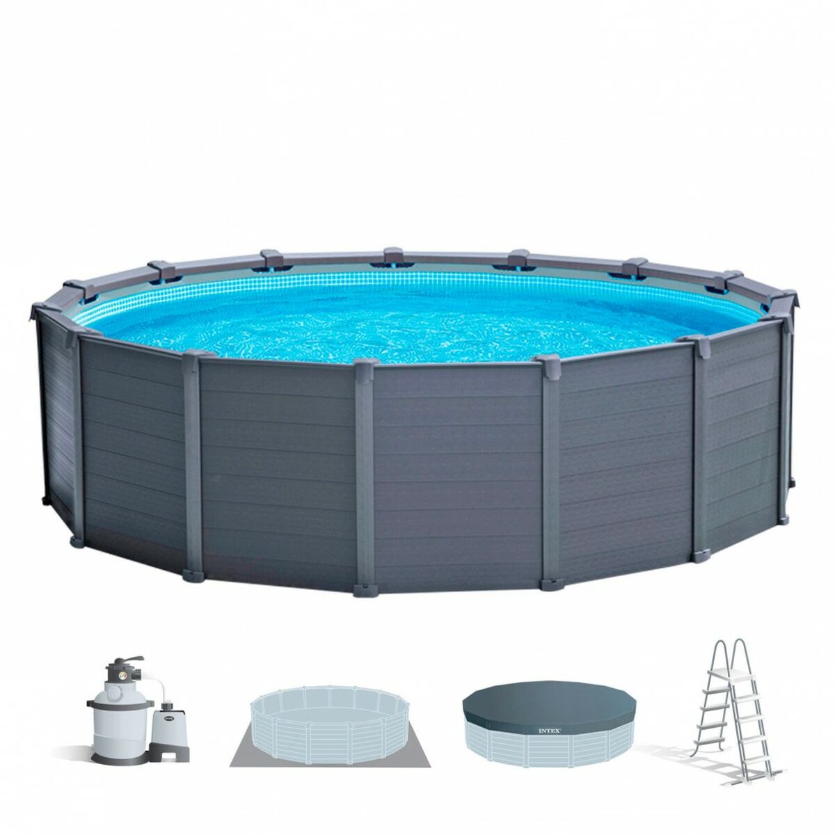 flyttbar pool Intex 478 x 124 x 478 cm - 3