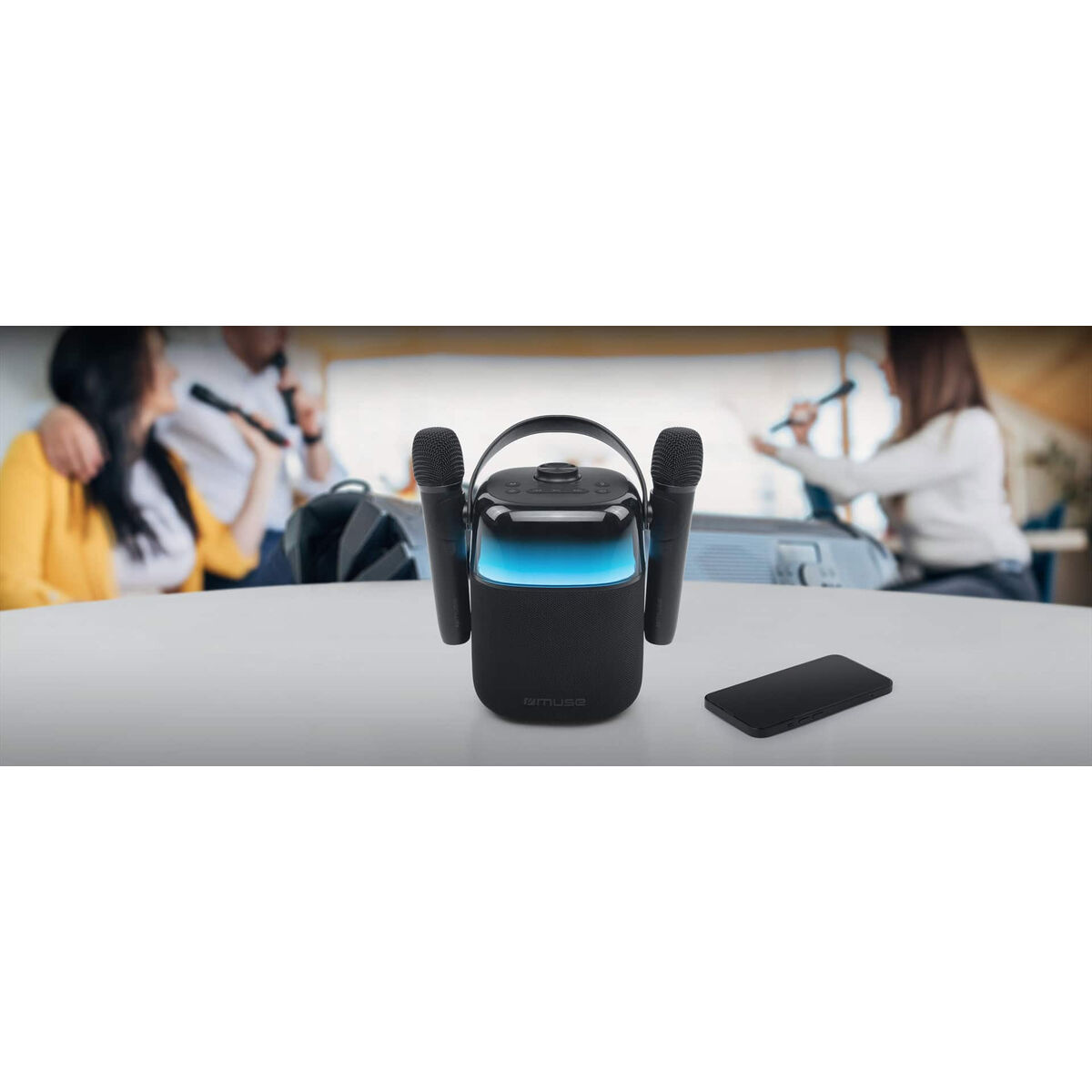 Bluetooth Högtalare med Karaoke Mikrofon Muse MUSE M-530 KA 30 W Svart - 3