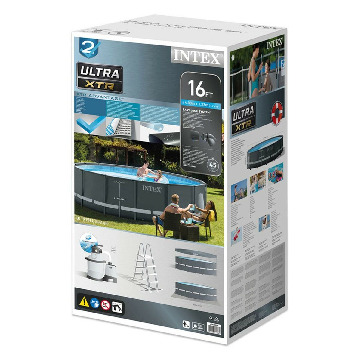 flyttbar pool Intex 488 x 122 x 488 cm - 18