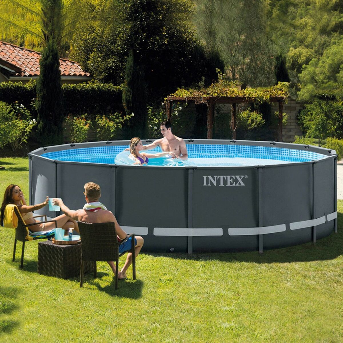 flyttbar pool Intex 488 x 122 x 488 cm - 14