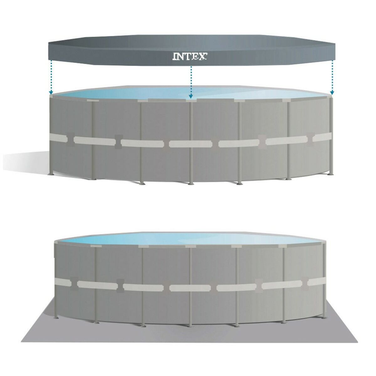 flyttbar pool Intex 488 x 122 x 488 cm - 17
