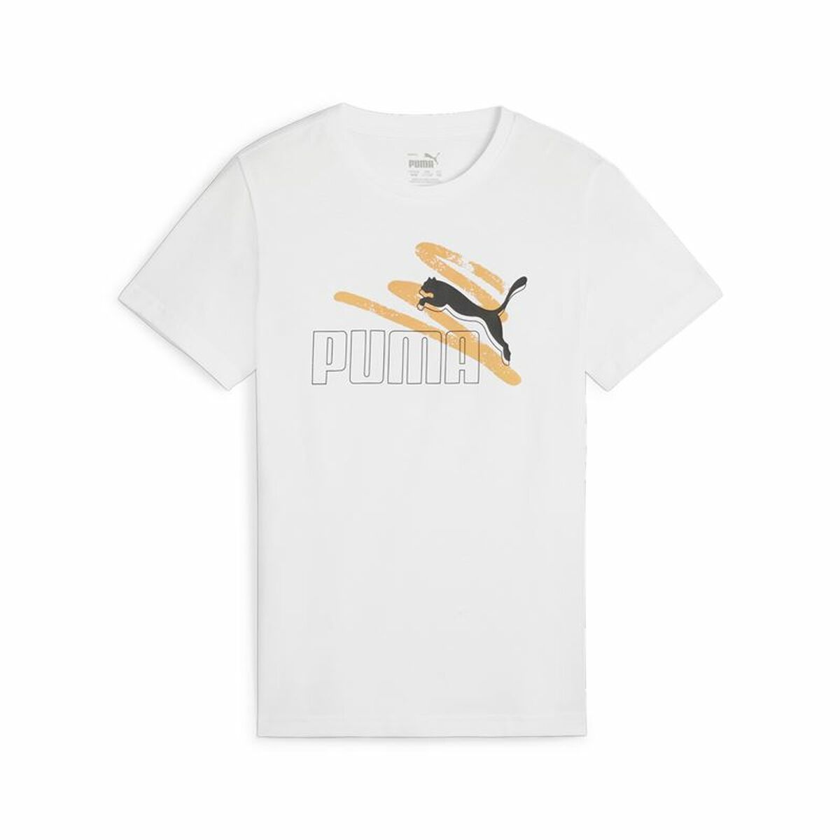 Barn T-shirt med kortärm Puma Essential+ AB Vit