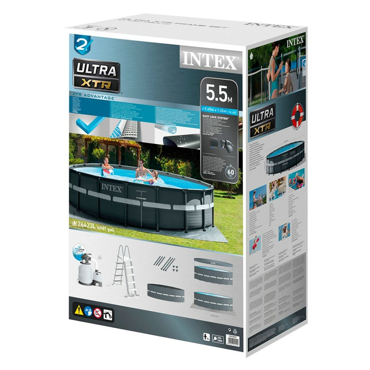 flyttbar pool Intex 549 x 132 x 549 cm - 12