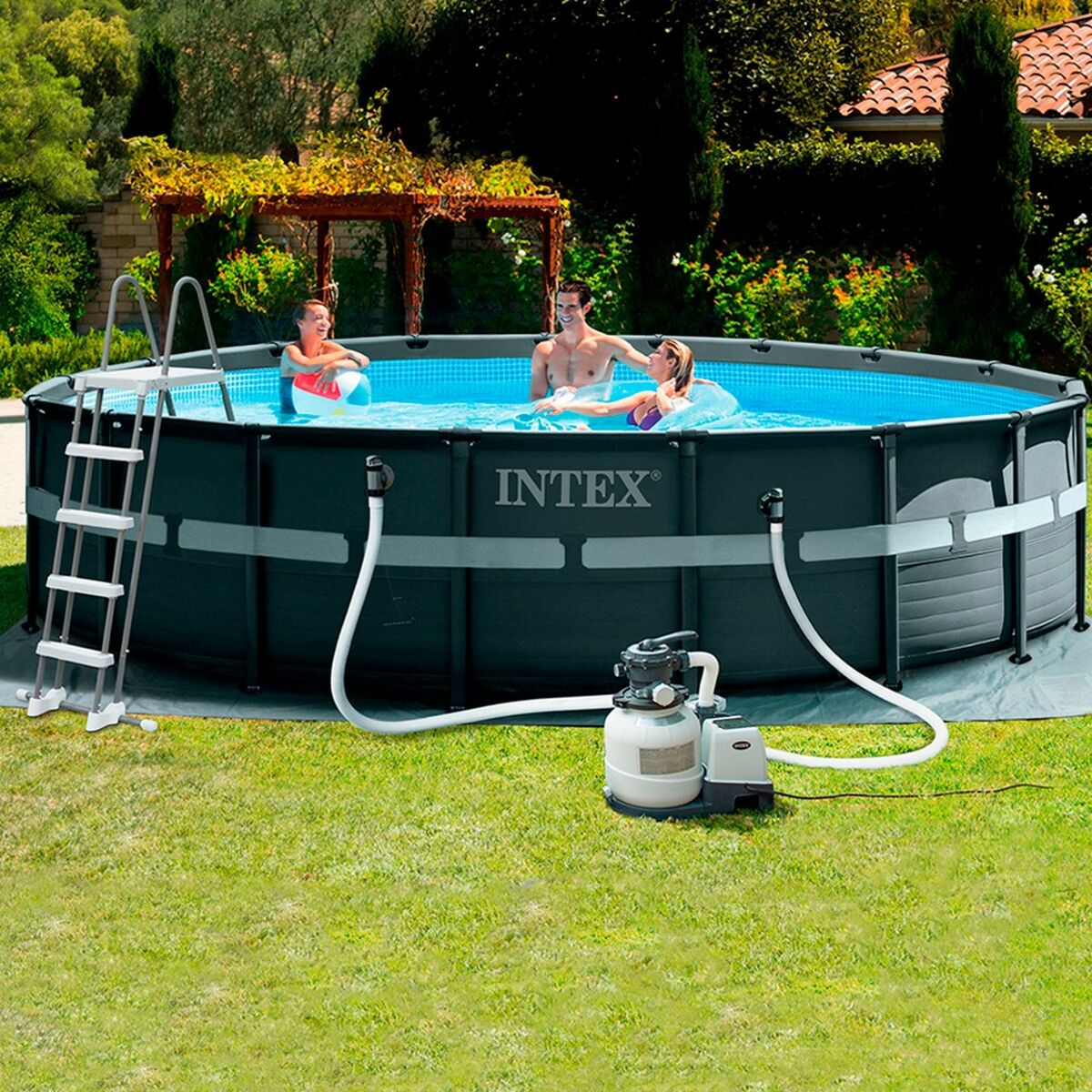flyttbar pool Intex 549 x 132 x 549 cm - 6