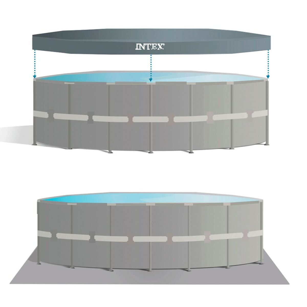 flyttbar pool Intex 549 x 132 x 549 cm - 16